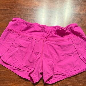 lululemon athletica Vibrant Pink Athletic Shorts